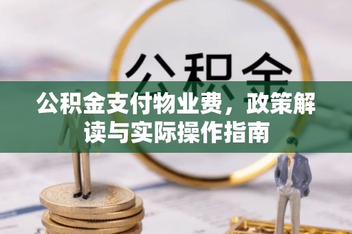 芦溪公积金支付物业费，政策解读与实际操作指南