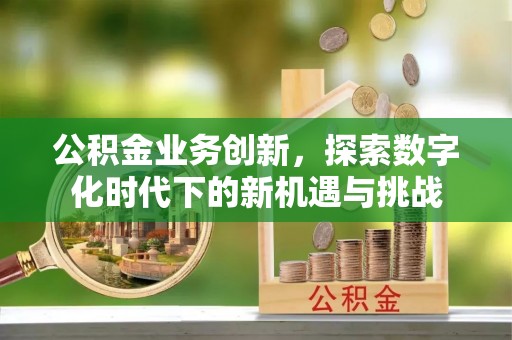 芦溪公积金业务创新，探索数字化时代下的新机遇与挑战