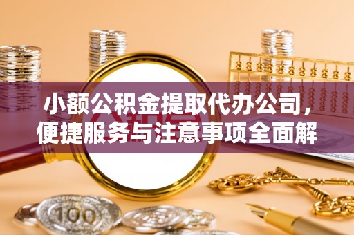 芦溪小额公积金提取代办公司，便捷服务与注意事项全面解析