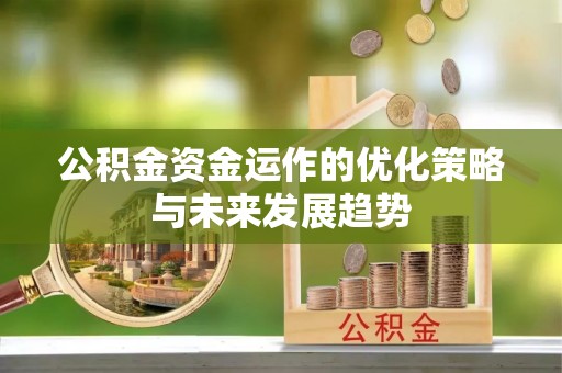 芦溪公积金资金运作的优化策略与未来发展趋势