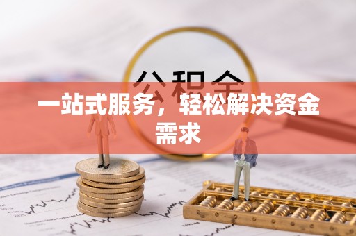芦溪一站式服务，轻松解决资金需求